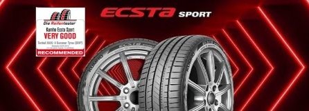 Kumho ECSTA Sport получила оценку «Очень хорошо» в тестах Die Reifentester